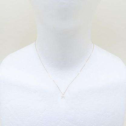 AHKAH アーカー イニシャル ネックレス A ダイヤモンド0.07ct アルファベット K18YG イエローゴールド/293497【中古】【BJ】