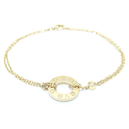 CARTIER カルティエ ラブサークル ブレスレット 2Pダイヤモンド K18YG イエローゴールド/293592【中古】【BJ】