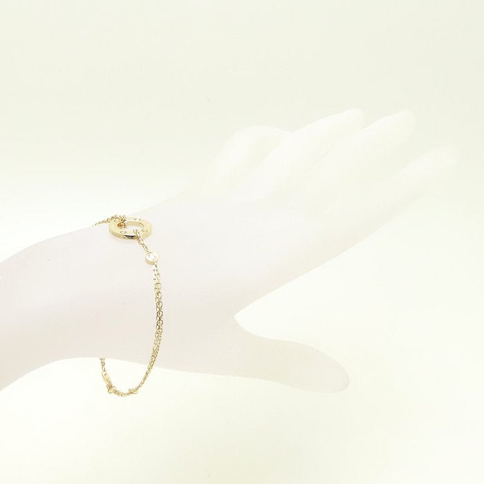 CARTIER カルティエ ラブサークル ブレスレット 2Pダイヤモンド K18YG イエローゴールド/293592【中古】【BJ】