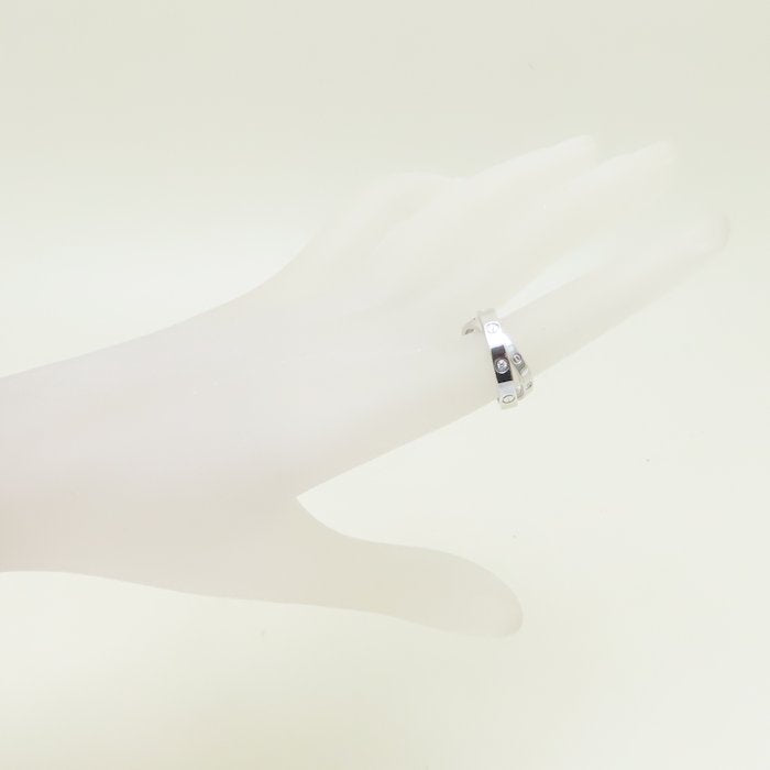 CARTIER カルティエ ビーラブ リング 指輪 6Pダイヤモンド #50 10号 B4215700 K18WG ホワイトゴールド/293613【中古】【BJ】