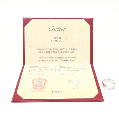 CARTIER カルティエ ビーラブ リング 指輪 6Pダイヤモンド #50 10号 B4215700 K18WG ホワイトゴールド/293613【中古】【BJ】
