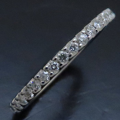 4℃ ヨンドシー ダイヤモンド リング 指輪 フルエタニティ 10号 Pt950プラチナ/293715【中古】【BJ】