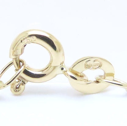 UNOAERRE ウノアエレ リボン ネックレス ダイヤモンド K18YG イエローゴールド/293724【中古】【BJ】