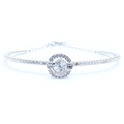 SWAROVSKI スワロフスキー クリスタル ブレスレット シルバーメッキ/293741【中古】【BJ】