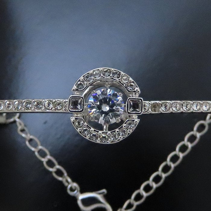 SWAROVSKI スワロフスキー クリスタル ブレスレット シルバーメッキ/293741【中古】【BJ】