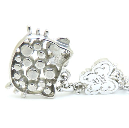 ANNA SUI アナスイ ハローキティ ネックレス ラインストーン シルバーメッキ レディース/293819【中古】【BJ】