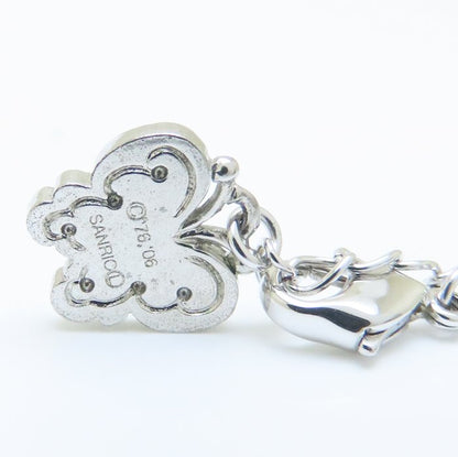 ANNA SUI アナスイ ハローキティ ネックレス ラインストーン シルバーメッキ レディース/293819【中古】【BJ】