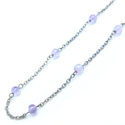 ANNA SUI アナスイ ネックレス ガラス シルバーメッキ/293821【中古】【BJ】