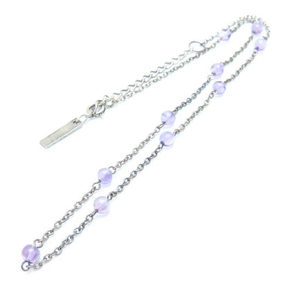 ANNA SUI アナスイ ネックレス ガラス シルバーメッキ/293821【中古】【BJ】