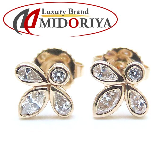 TIFFANY&Co. ティファニー フルールドリス ピアス ダイヤモンド 750PG ピンクゴールド K18RG ローズゴールド/294021【中古】【BJ】