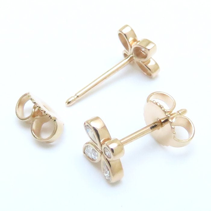 TIFFANY&Co. ティファニー フルールドリス ピアス ダイヤモンド 750PG ピンクゴールド K18RG ローズゴールド/294021【中古】【BJ】