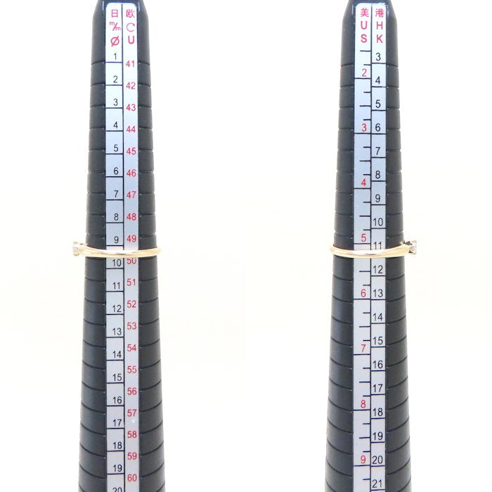 4℃ ヨンドシー ダイヤモンド リング 指輪 一粒ダイヤモンド 9.5号 K18YG イエローゴールド レディース/294238【中古】【BJ】