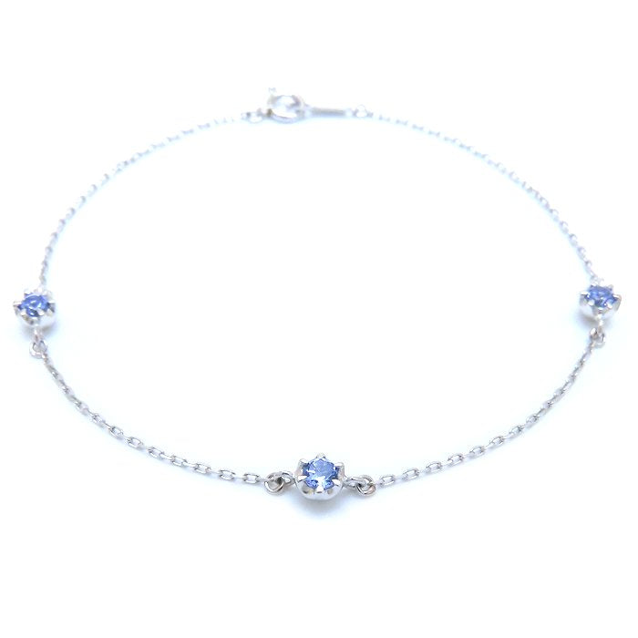 4℃ ヨンドシー ブレスレット タンザナイト Pt850プラチナ レディース/294283【中古】【BJ】