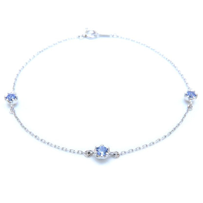 4℃ ヨンドシー ブレスレット タンザナイト Pt850プラチナ レディース/294283【中古】【BJ】