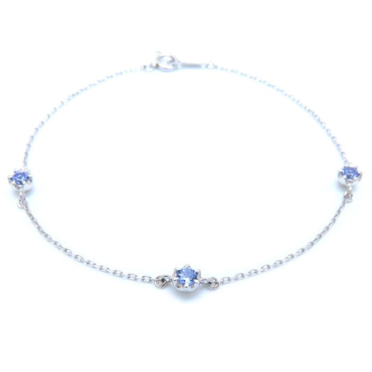 4℃ ヨンドシー ブレスレット タンザナイト Pt850プラチナ レディース/294283【中古】【BJ】