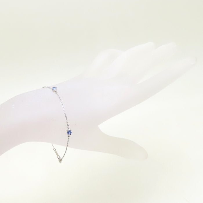 4℃ ヨンドシー ブレスレット タンザナイト Pt850プラチナ レディース/294283【中古】【BJ】