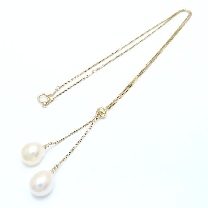 TASAKI 田崎真珠 パール ネックレス バロックパール アレンジ可能 真珠 K18YG イエローゴールド レディース/294312【中古】【BJ】