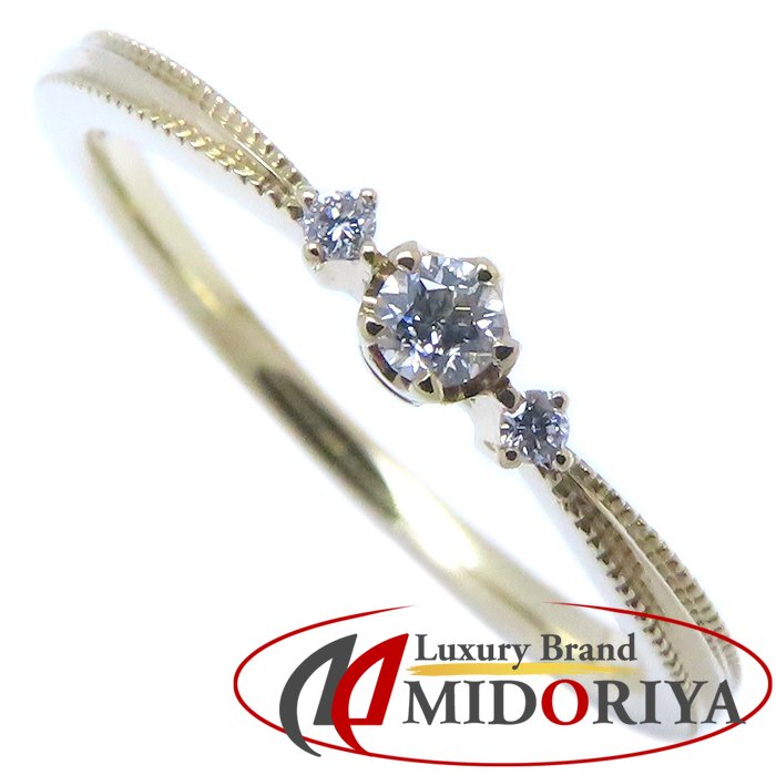 festaria フェスタリア ダイヤモンド リング 指輪 Wish upon a star ダイヤモンド0.054ct/0.01ct 13号 K18YG イエローゴールド レディース/294455【中古】【BJ】