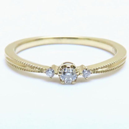 festaria フェスタリア ダイヤモンド リング 指輪 Wish upon a star ダイヤモンド0.054ct/0.01ct 13号 K18YG イエローゴールド レディース/294455【中古】【BJ】
