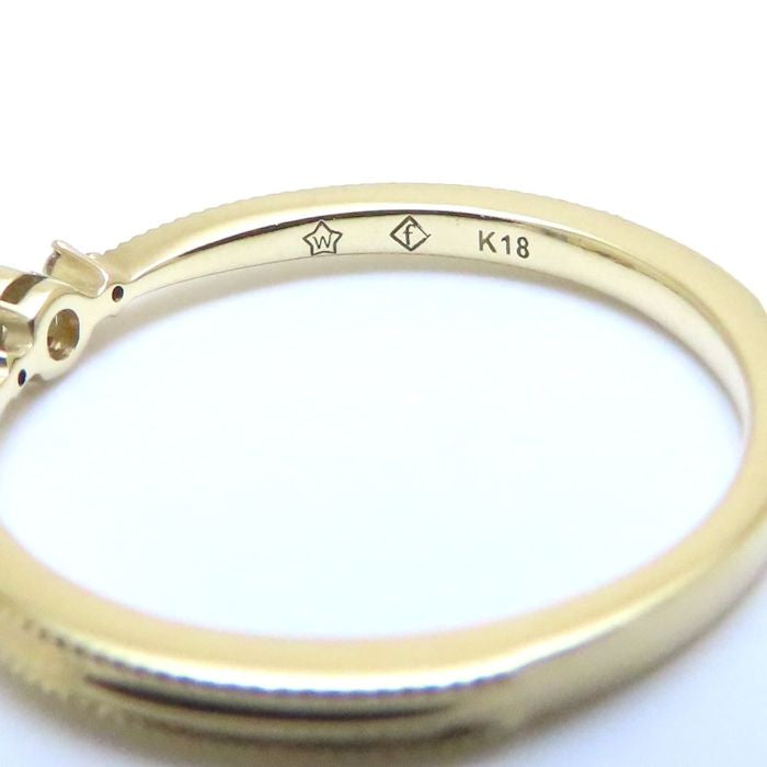 festaria フェスタリア ダイヤモンド リング 指輪 Wish upon a star ダイヤモンド0.054ct/0.01ct 13号 K18YG イエローゴールド レディース/294455【中古】【BJ】