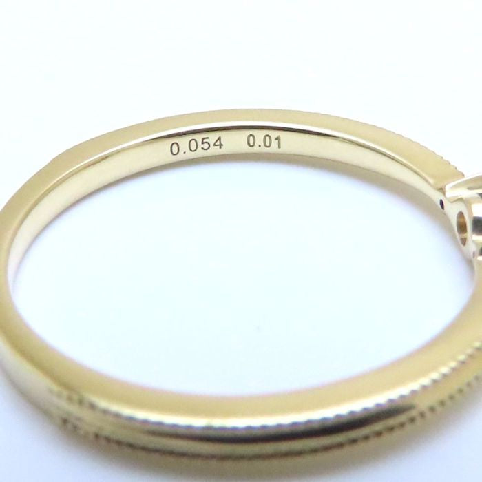 festaria フェスタリア ダイヤモンド リング 指輪 Wish upon a star ダイヤモンド0.054ct/0.01ct 13号 K18YG イエローゴールド レディース/294455【中古】【BJ】