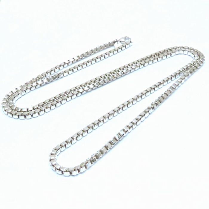 TIFFANY&Co. ティファニー ベネチアン チェーン ネックレス 92cm ロング シルバー925 レディース/294457【中古】【BJ】