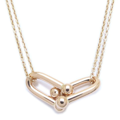 TIFFANY&Co. ティファニー ハードウェア ラージ ダブル リンク ネックレス 750PG ピンクゴールド K18RG ローズゴールド レディース/294534【中古】【BJ】