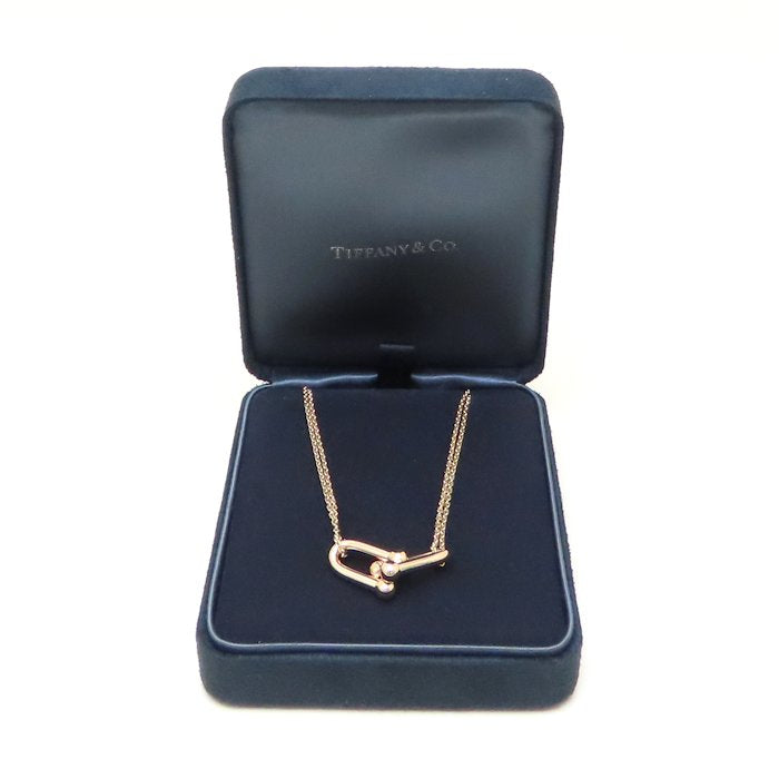 TIFFANY&Co. ティファニー ハードウェア ラージ ダブル リンク ネックレス 750PG ピンクゴールド K18RG ローズゴールド レディース/294534【中古】【BJ】