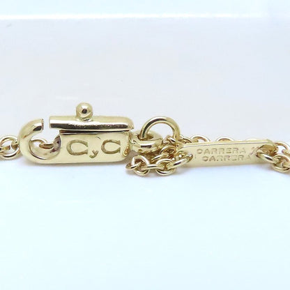 Carrera y Carrera カレライカレラ ネックレス 女性モチーフ 一粒ダイヤモンド K18YG イエローゴールド レディース/294537【中古】【BJ】