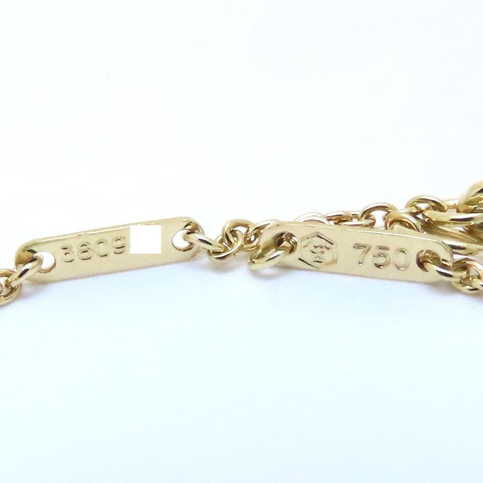 Carrera y Carrera カレライカレラ ネックレス 女性モチーフ 一粒ダイヤモンド K18YG イエローゴールド レディース/294537【中古】【BJ】