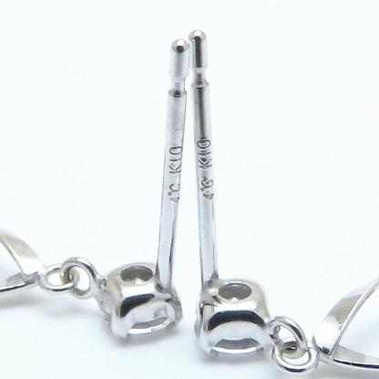 4℃ ヨンドシー キュービックジルコニア ピアス K10WG ホワイトゴールド レディース/294557【中古】【BJ】