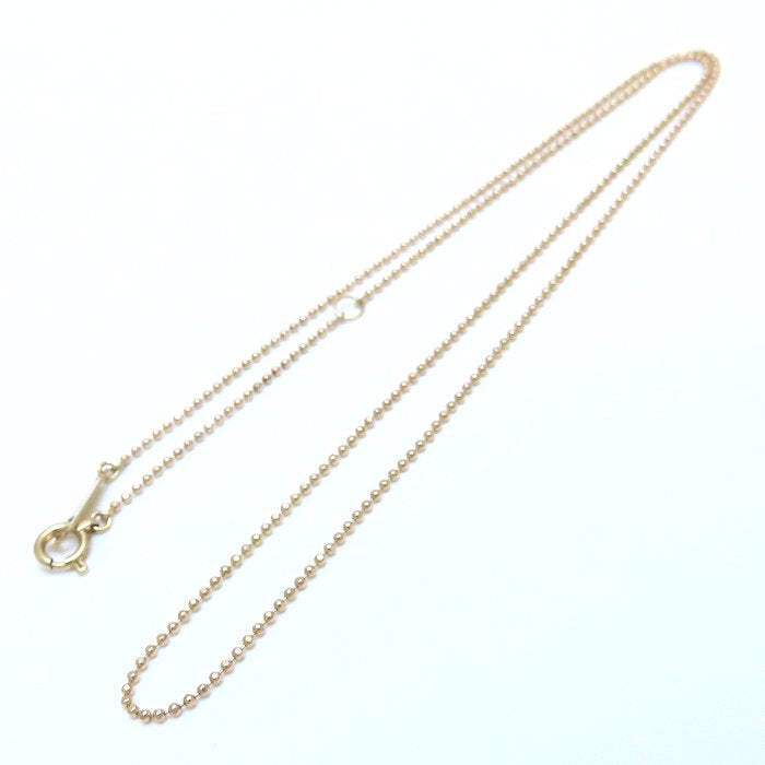 23ku 23区 ボールチェーン ネックレス 40cm K18PG ピンクゴールド レディース/294591【中古】【BJ】