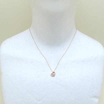 4℃ ヨンドシー ハート ネックレス 2011年クリスマス限定 ダイヤモンド K10PG ピンクゴールド レディース/294661【中古】【BJ】