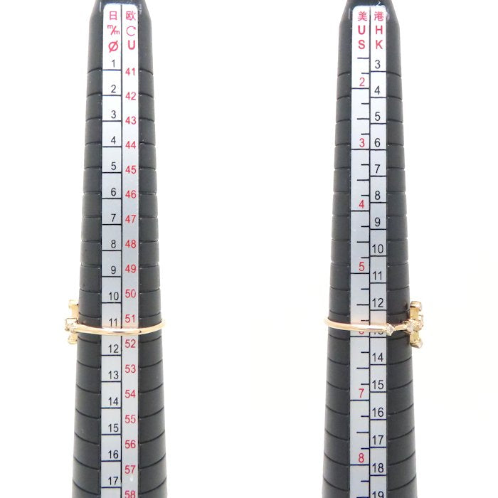 23区 ダイヤモンド リング 指輪 ダイヤモンド0.13ct 11号 クロスモチーフ K18PG ピンクゴールド レディース/294790【中古】【BJ】