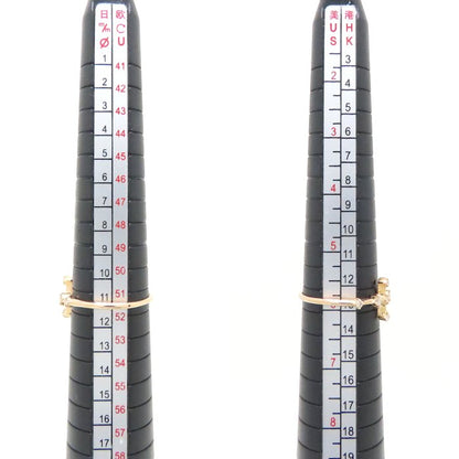 23区 ダイヤモンド リング 指輪 ダイヤモンド0.13ct 11号 クロスモチーフ K18PG ピンクゴールド レディース/294790【中古】【BJ】