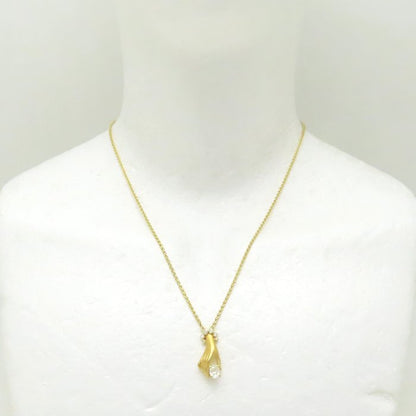 Carrera y Carrera カレライカレラ ダイヤモンド ネックレス ハンドモチーフ ダイヤモンド0.601ct K18YG イエローゴールド レディース/294799【中古】【BJ】