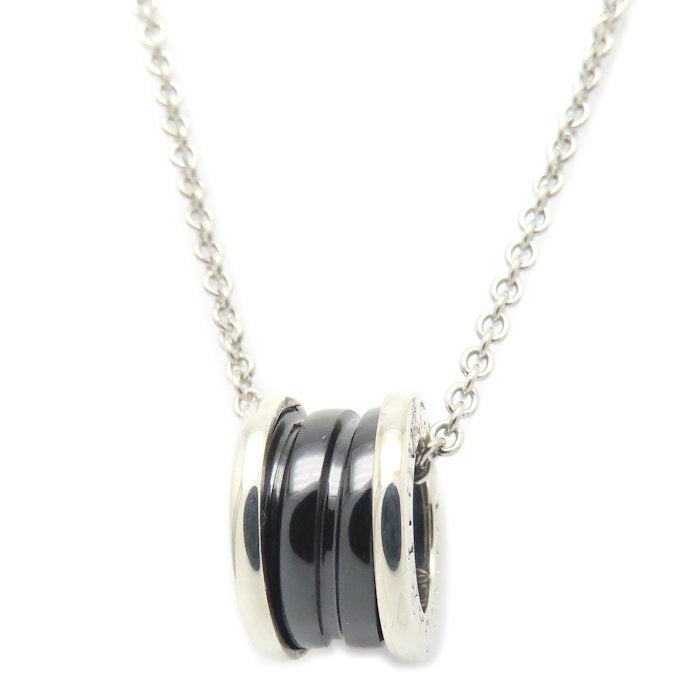 BVLGARI ブルガリ セーブザチルドレン ビーゼロワン ネックレス B.zero1 シルバー925xブラックセラミック レディース/294807【中古】【BJ】