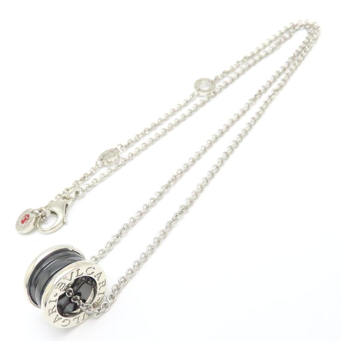 BVLGARI ブルガリ セーブザチルドレン ビーゼロワン ネックレス B.zero1 シルバー925xブラックセラミック レディース/294807【中古】【BJ】
