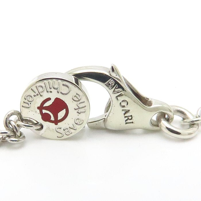 BVLGARI ブルガリ セーブザチルドレン ビーゼロワン ネックレス B.zero1 シルバー925xブラックセラミック レディース/294807【中古】【BJ】