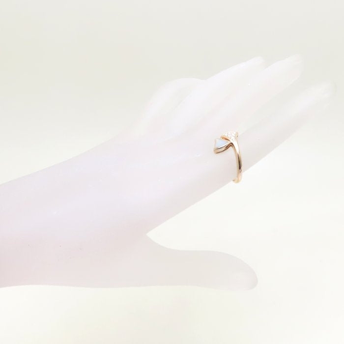 BVLGARI ブルガリ ディーヴァドリーム リング 指輪 マザーオブパール ダイヤモンド #53 12.5号 K18PG ピンクゴールド レディース/294855【中古】【BJ】