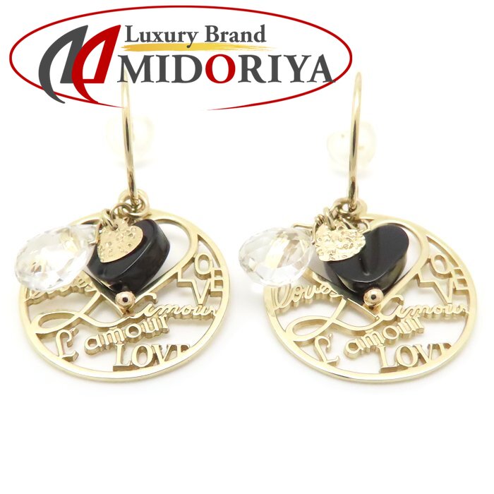 STAR JEWELRY スタージュエリー 2012年クリスマス限定 ピアス ラブレター3WAY 2JP0250 K10YG イエローゴールド レディース/294921【中古】【BJ】