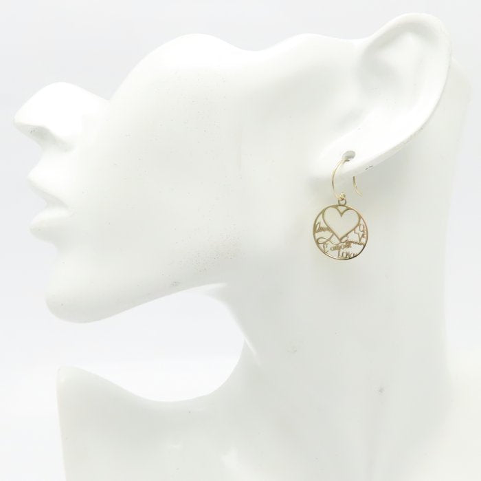 STAR JEWELRY スタージュエリー 2012年クリスマス限定 ピアス ラブレター3WAY 2JP0250 K10YG イエローゴールド レディース/294921【中古】【BJ】