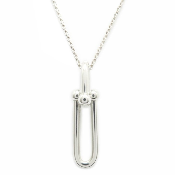 TIFFANY&Co. ティファニー ハードウェア 細長リンク ネックレス シルバー925 レディース/294946【中古】【BJ】