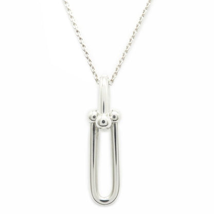 TIFFANY&Co. ティファニー ハードウェア 細長リンク ネックレス シルバー925 レディース/294946【中古】【BJ】