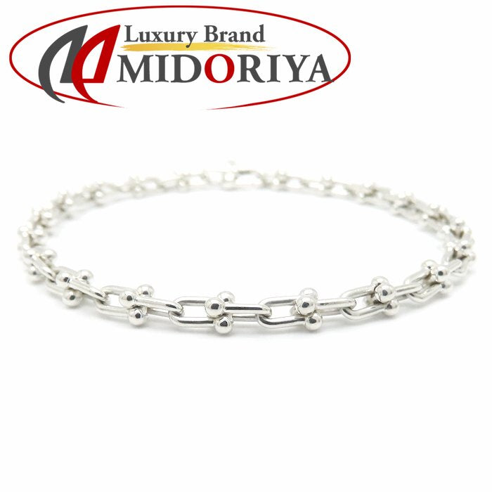 TIFFANY&Co. ティファニー ハードウェア マイクロリンク ブレスレット 17cm シルバー925 レディース/294962【中古】【BJ】