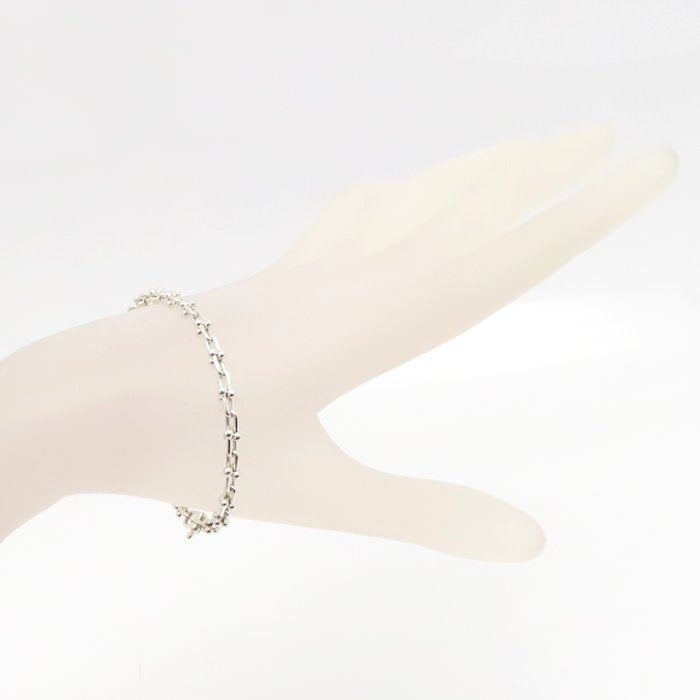TIFFANY&Co. ティファニー ハードウェア マイクロリンク ブレスレット 17cm シルバー925 レディース/294962【中古】【BJ】