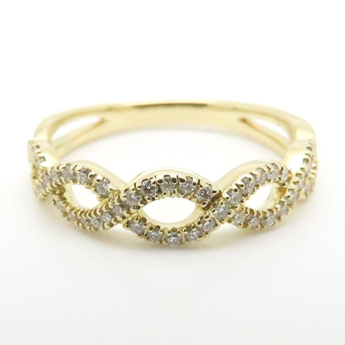 BELLESIORA ベルシオラ ダイヤモンド リング 指輪 ダイヤモンド0.23ct 11号 K18YG イエローゴールド レディース/294983【中古】【BJ】