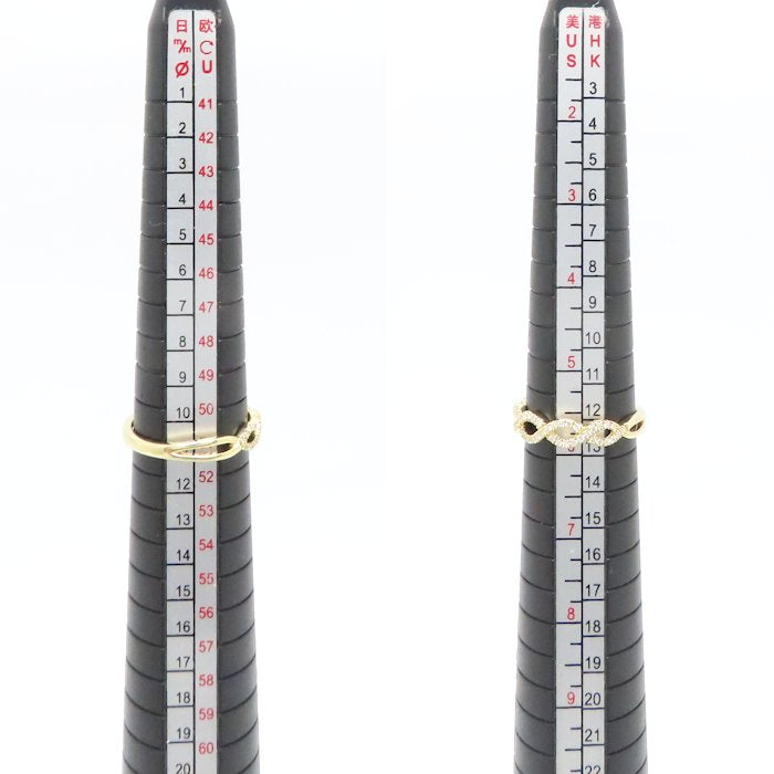 BELLESIORA ベルシオラ ダイヤモンド リング 指輪 ダイヤモンド0.23ct 11号 K18YG イエローゴールド レディース/294983【中古】【BJ】