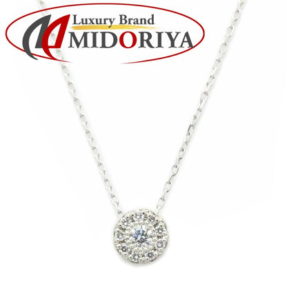 Ponte Vecchio ポンテヴェキオ センプレコレクション ネックレス ダイヤモンド0.06ct Pt850プラチナxPt999プラチナ レディース/294996【中古】【BJ】