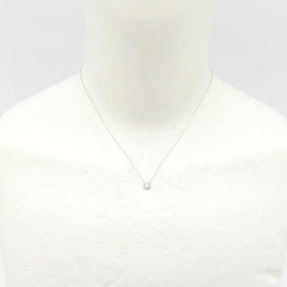 Ponte Vecchio ポンテヴェキオ センプレコレクション ネックレス ダイヤモンド0.06ct Pt850プラチナxPt999プラチナ レディース/294996【中古】【BJ】